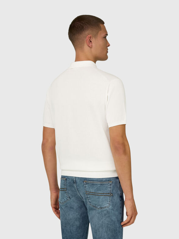 White cotton polo shirt - 2