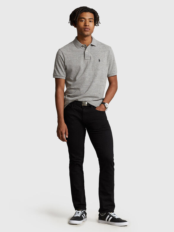 Grey cotton Polo-shirt - 2