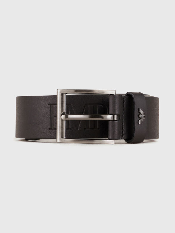Leather belt with logo - 1