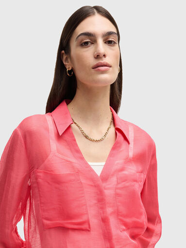 BOSALA long sleeve shirt in linen blend - 5