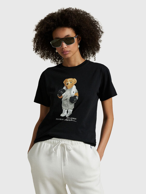 Polo Bear T-shirt with oval neckline - 1