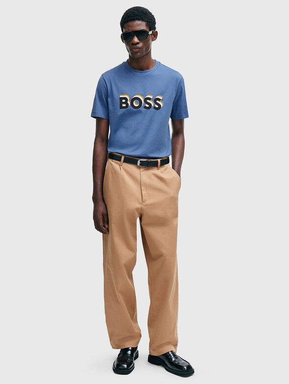 TIBURT cotton T-shirt with contrast logo - 2