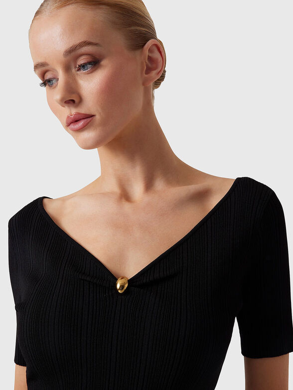 KATHLEEN blouse with V-neck - 4