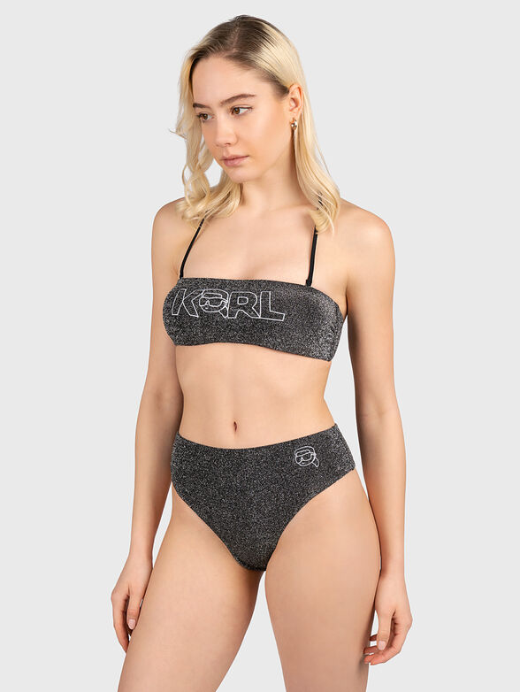 IKONIK 2.0 bikini top with lurex threads - 2