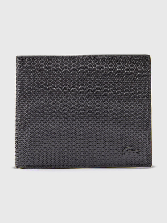 Black leather wallet - 1