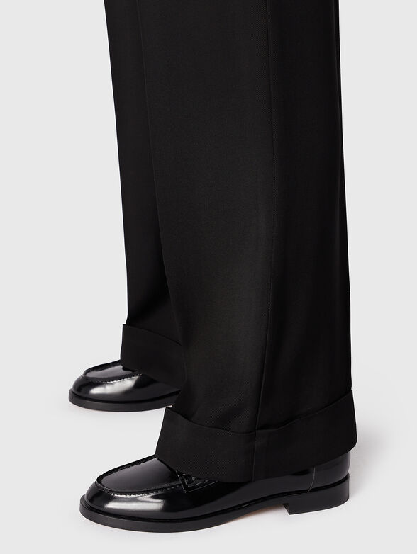 High waisted straight leg trousers - 3