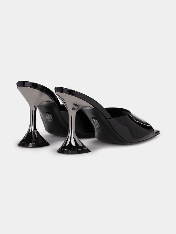 Leather heeled sandals - 3