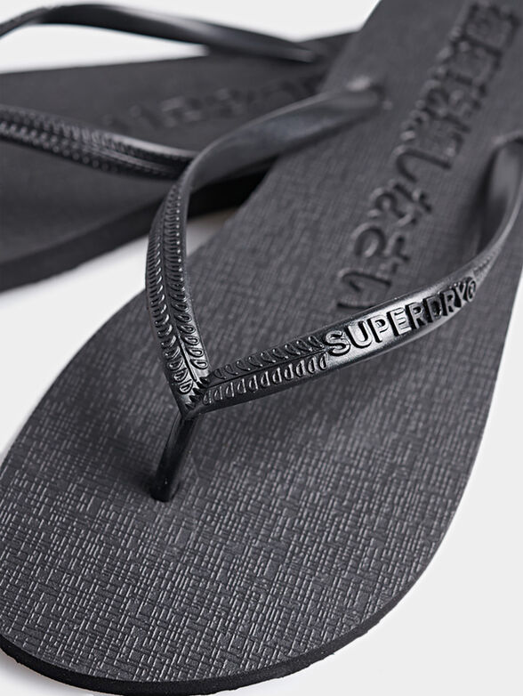 SUPER SLEEK Black flip flops - 2