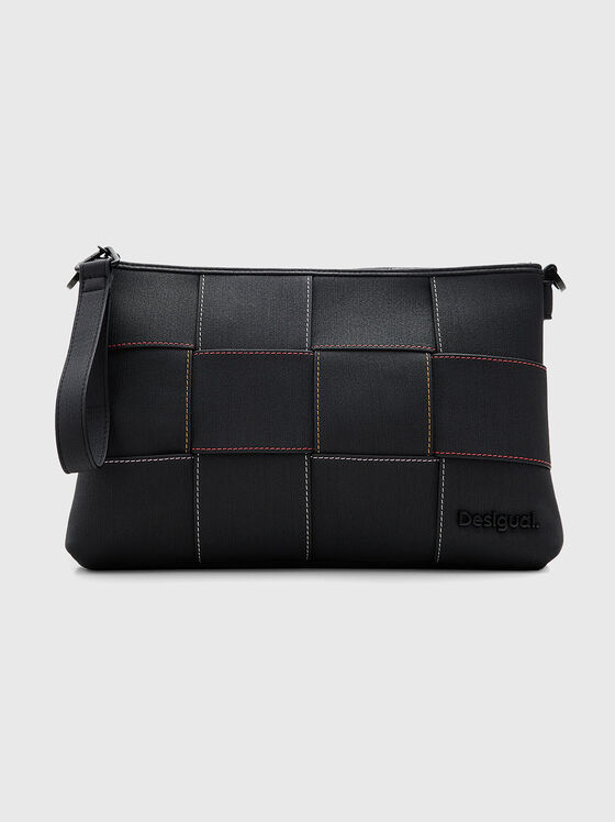 Crossbody bag with woven texture - 1