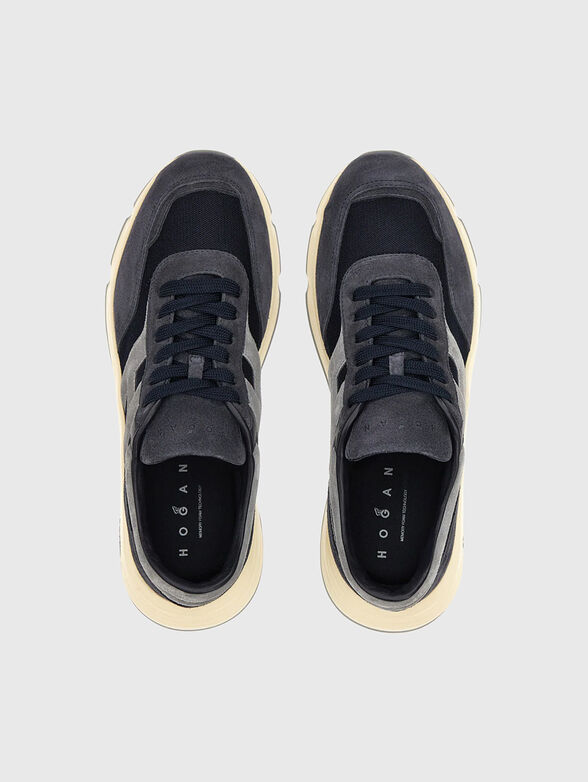 Sneakers with mesh details and suede - 6