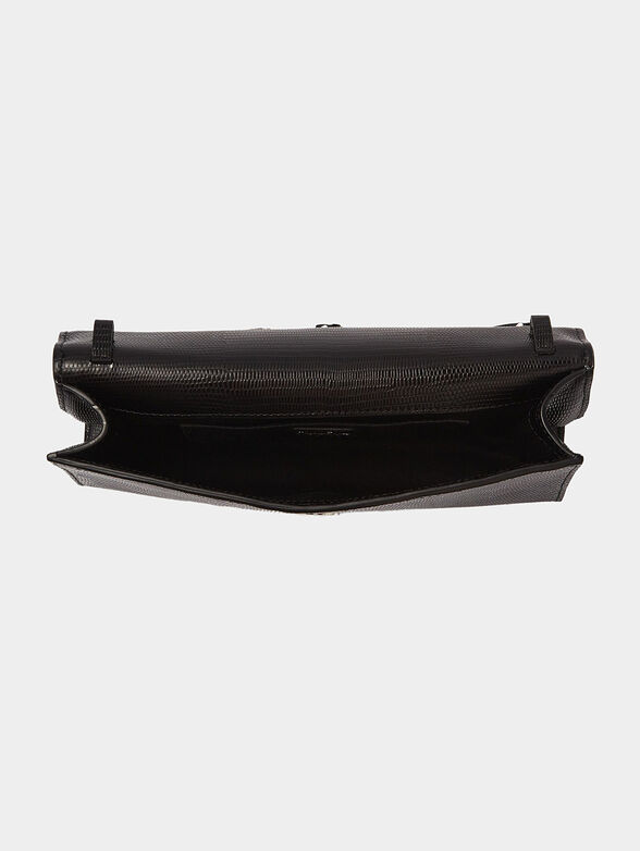 Leather bag with accentuating logo K/SIGNATURE - 6