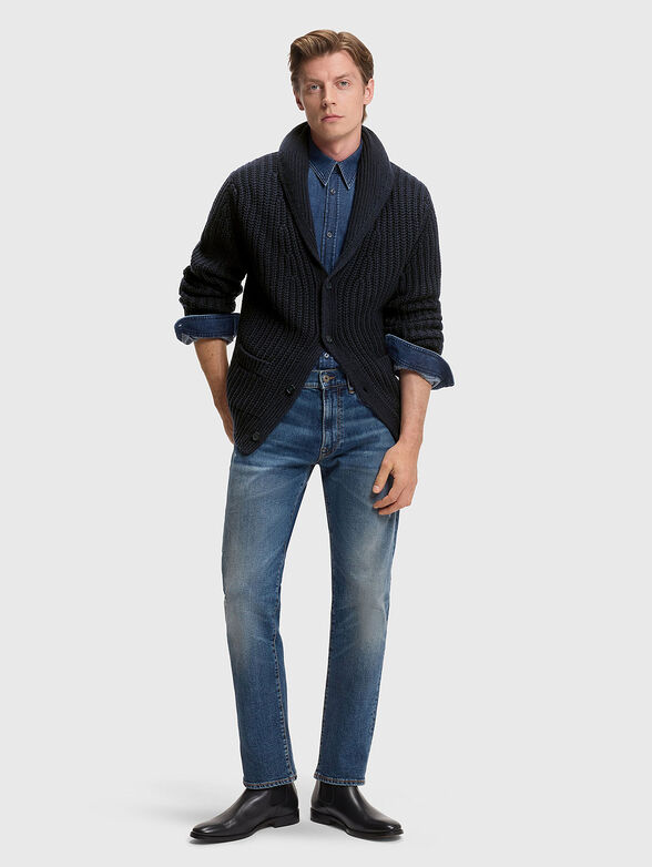 BECKHAM x BOSS cardigan in wool and cashmere - 2