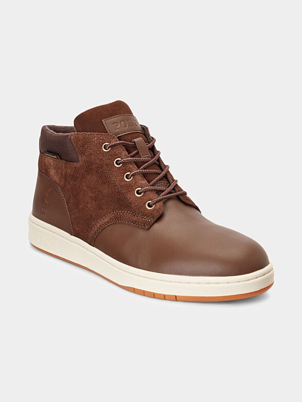 Brown high sports ankle boots - 2