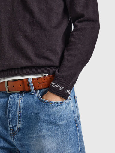 ANDRE black sweater with crew neck - 5