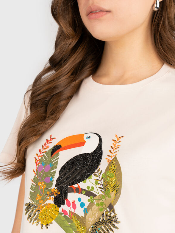 Black T-shirt with sequins - 4