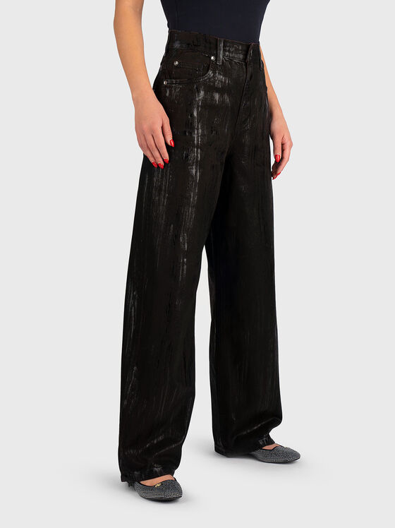 High waisted wide leg jeans - 1