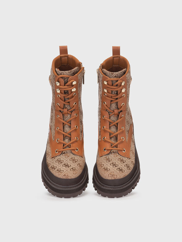 BADA boots with monogram print  - 6