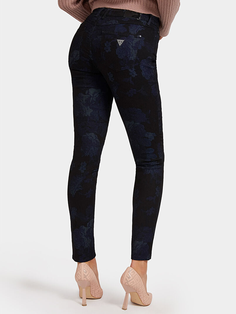 Skinny jeans with floral print - 3