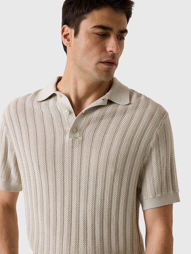 Beige polo-shirt - 3