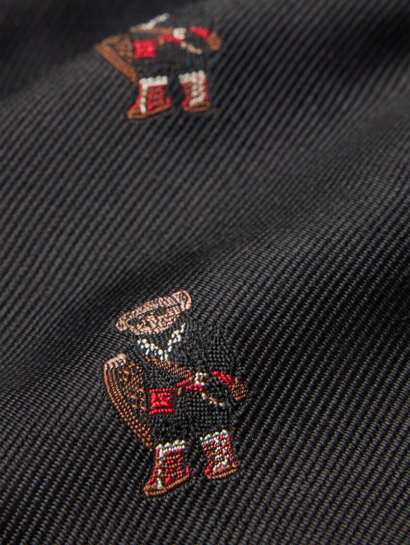 Silk tie with Polo Bear embroidery - 3