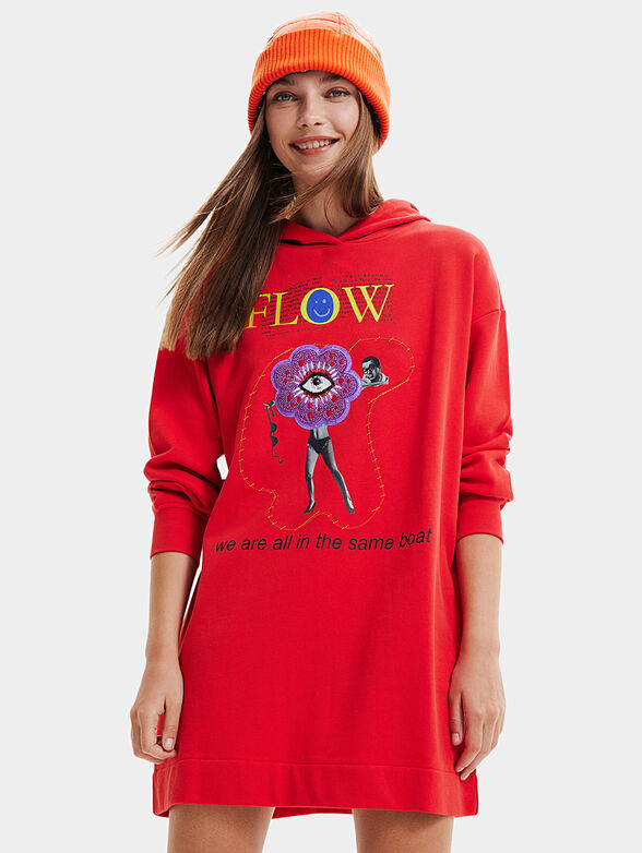 FLOW dress with hood - 1