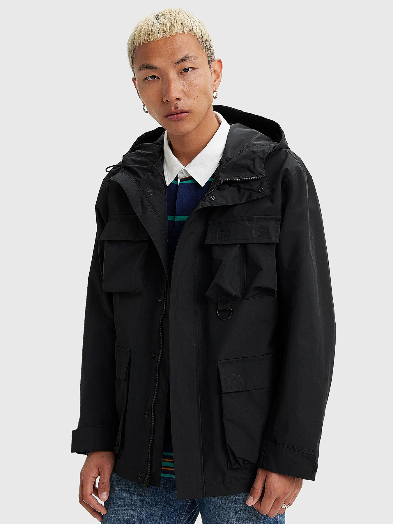 独特な Black jacket Globalbrandsstore.com/en — LEVI'S® brand hood with ジャケット・アウター