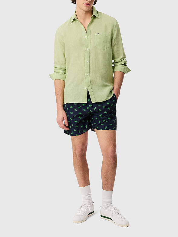 Pink linen shirt - 2