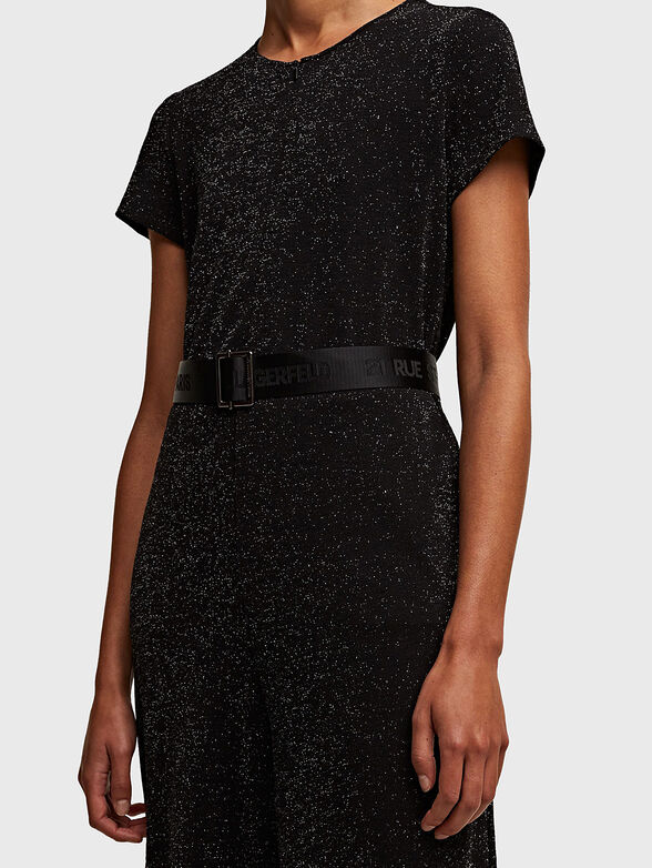 Black sparkling jumpsuit - 3