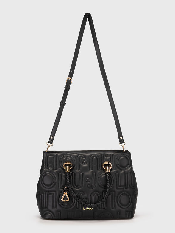Handbag with quilted logo effect - 3