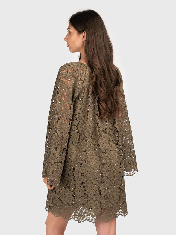 Long sleeve lace dress - 2