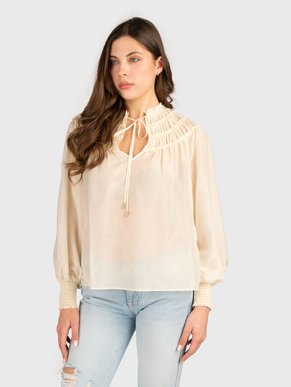 Blouse with long sleeves - 1