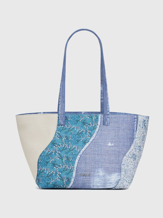 Голяма чанта с принт и лого - 1