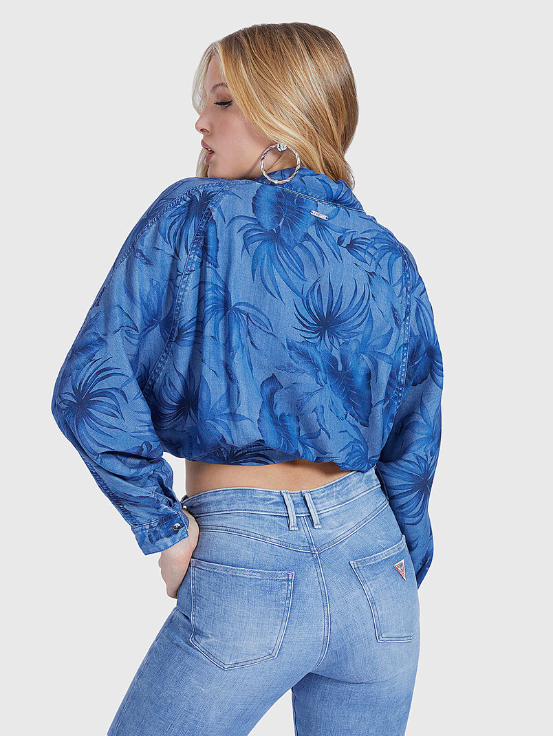 Denim shirt with all over print - 3