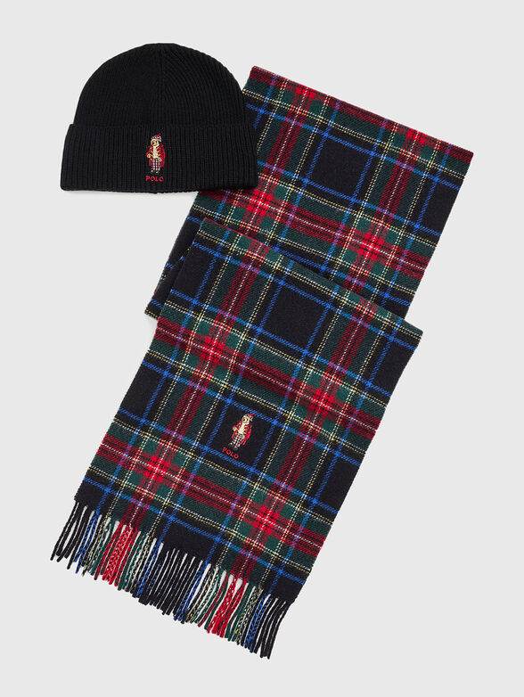 Logo scarf and hat set - 1