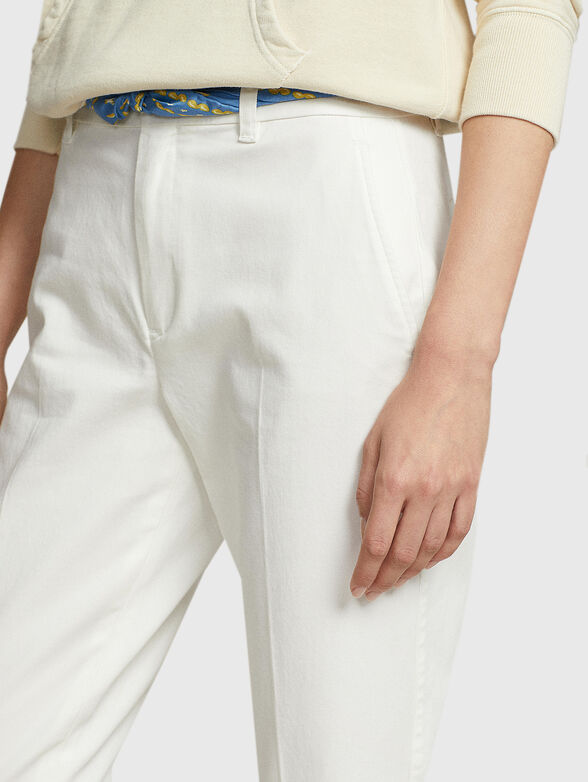 Cotton blend chinos - 3