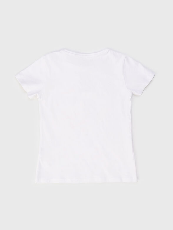 T-shirt with logo in light blue - 2