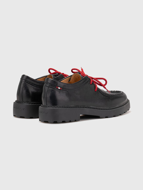 Black leather shoes - 3