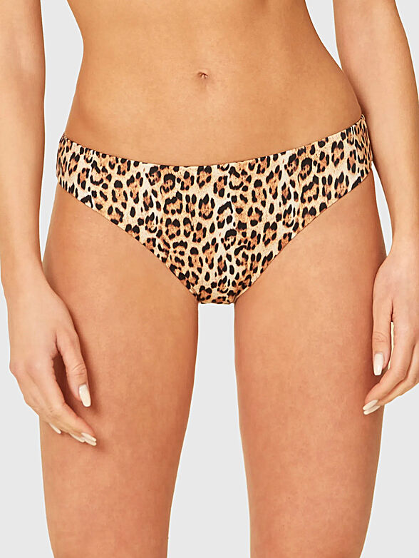 ESSENTIALS bikini bottom with animal print - 1