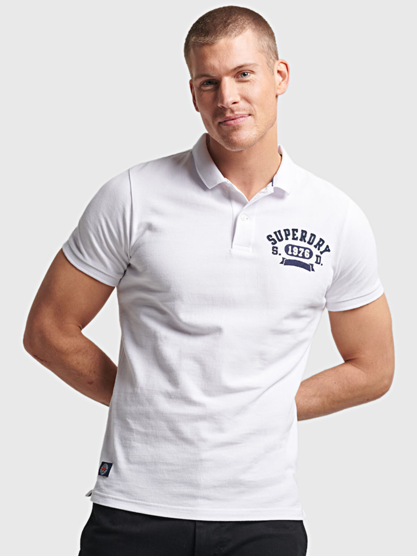VINTAGE SUPERSTATE black polo shirt brand SUPERDRY Globalbrandsstore en