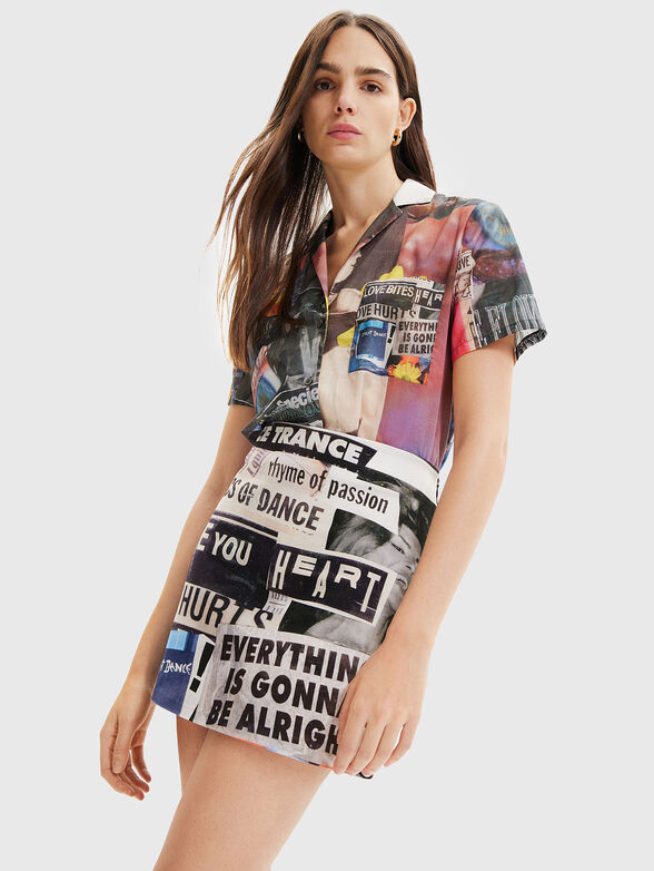 Mini skirt with print - 3