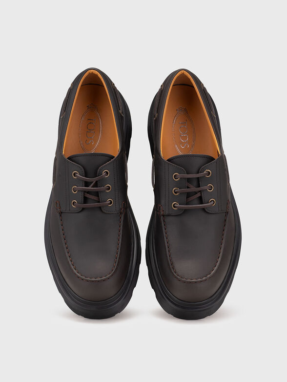 Boat shoes in leather - 6