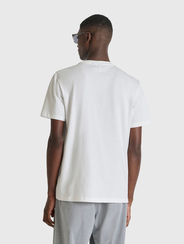 Cotton T-shirt with oval neckline - 2