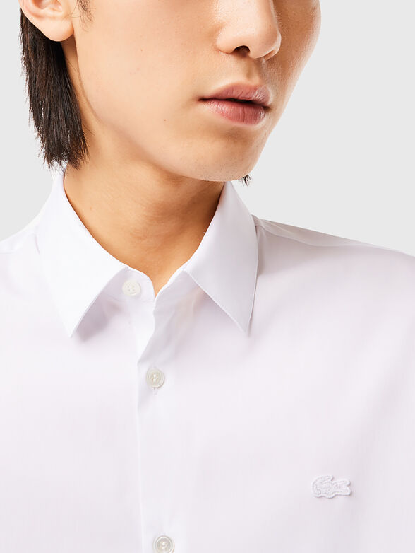 Black cotton poplin shirt - 4