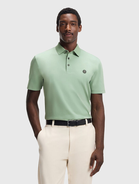 Short sleeved cotton polo shirt - 1