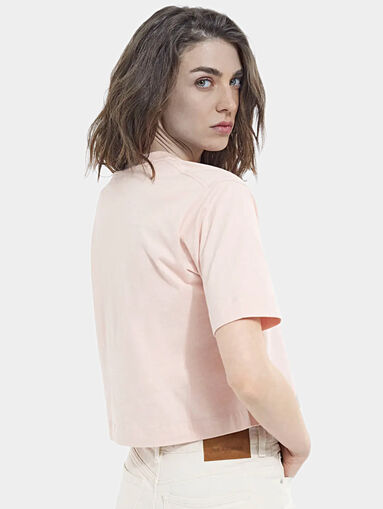 Cotton T-shirt in pink color - 4