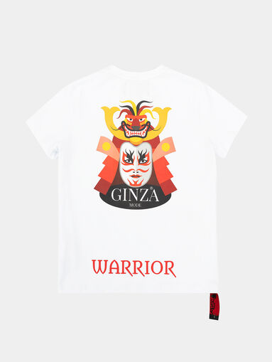 White T-shirt with print - 4