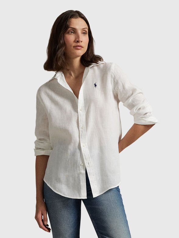 White linen shirt - 0
