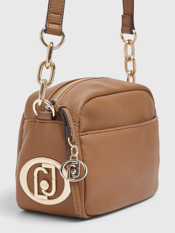 Black eco leather crossbody bag - 4