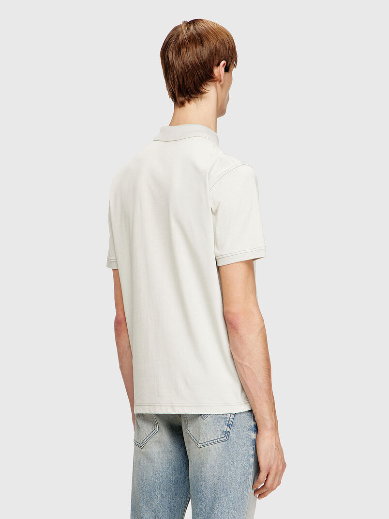Cotton polo shirt with logo - 3