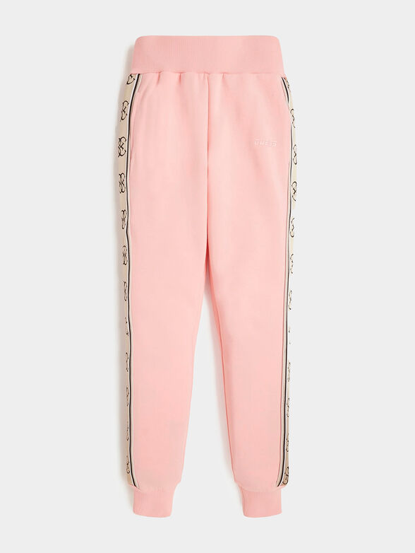 Sports pants with logo straps - 1